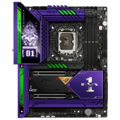 ASUS ROG MAXIMUS Z690 HERO EVA Intel Z690 LGA1700 DDR5 6400 HDMI Thunderbolt 5x M2 USB3.2 AX WiFi + BT AURA RGB 2.5Gbit LAN ATX EVANGELION Temalı, Thunderbolt 4, PCIe5.0, 20+1 Güç Aşaması