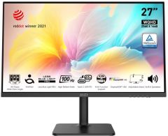 MSI 27 MODERN MD272QXP FLAT IPS 2560x1440 (WQHD) 16:9 100HZ 1MS ADAPTIVE-SYNC PIVOT TYPE-C MONITOR