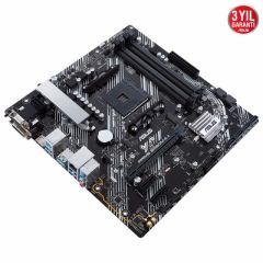 ASUS PRIME B450M-A II AMD B450 AM4 DDR4 4400 HDMI DVI VGA M2 USB3.2 AURA RGB mATX 128GB’a kadar ram desteği BIOS Flashback
