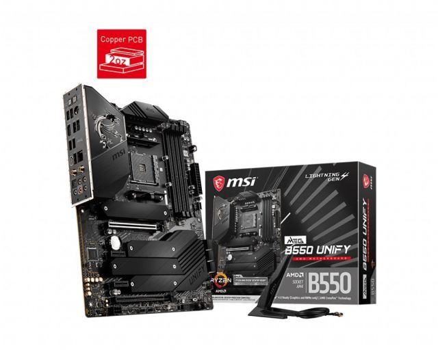MSI MEG B550 UNIFY AM4 DDR4 5100(OC) HDMI 4x M.2 USB3.2 WIFI ATX