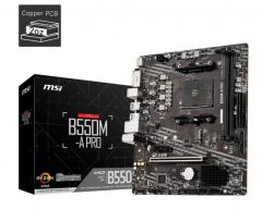 MSI B550M-A PRO AM4 DDR4 4600(OC) HDMI VGA DP M.2 USB3.2 MATX