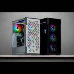 CORSAIR CC-9011174-WW ICUE 220T RGB AIRFLOW TEMPERLI CAM YAN PANEL MID TOWER OYUNCU BILGISAYAR KASASI BEYAZ