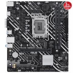 ASUS PRIME H610M-K ARGB Intel H610 LGA1700 DDR5 5600 HDMI VGA M2 USB3.2 AURA RGB mATX 96GB’a kadar ram desteği, ASUS 5X PROTECTION III