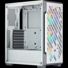 CORSAIR CC-9011174-WW ICUE 220T RGB AIRFLOW TEMPERLI CAM YAN PANEL MID TOWER OYUNCU BILGISAYAR KASASI BEYAZ