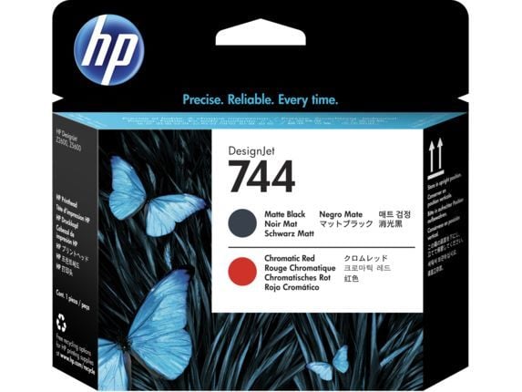 HP F9J88A (744) MAT SIYAH VE KIRMIZI BASKI KAFASI