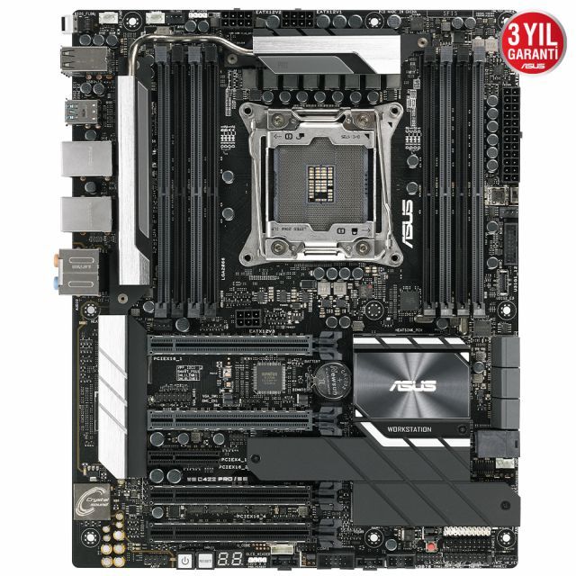 ASUS WS C422 PRO/SE Intel C422 LGA2066 DDR4 2933 VGA M2 USB3.1 2 adet LAN ATX