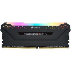 CORSAIR CMW32GX4M4D3600C18 32GB (4x8GB) DDR4 3600 MHz C18 VENGEANCE RGB PRO BLACK SOGUTUCULU DIMM BELLEK