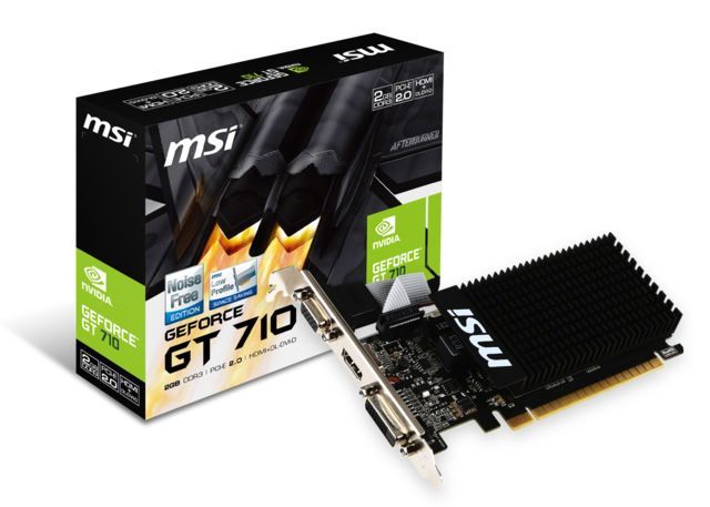 MSI VGA GT 710 2GD3H LP GT710 2GB DDR3 64B DX12 PCIE 3.0 X16 (1XVGA 1XDVI 1XHDMI)