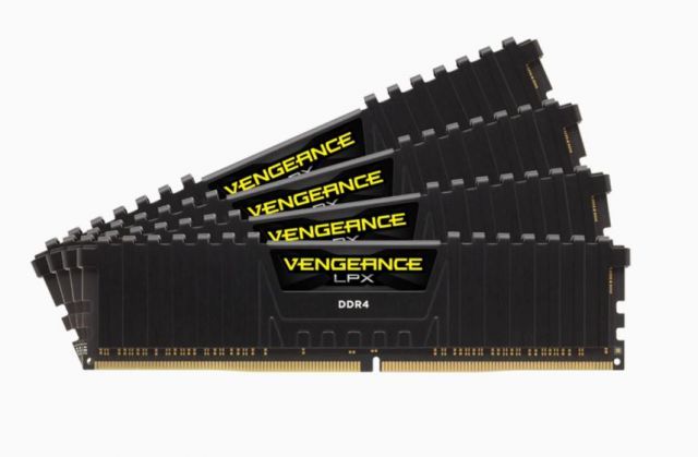 CORSAIR CMK64GX4M4B3200C16 16GB (4X16GB) DDR4 3200MHz CL18 VENGEANCE LPX SOGUTUCULU DIMM BELLEK BLACK