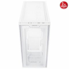 ASUS A21 360 MM SOĞUTUCU ALANI 380 MM ‘E KADAR GPU ALANI STANDART ATX PSU DESTEKLİ GİZLİ KABLO BÖLMELİ MICRO-ATX KASA BEYAZ