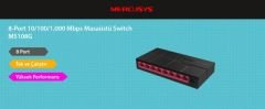 TP-LINK MERCUSYS MS108G 8 PORT 10/100/1000 MASAÜSTÜ SWITCH (YÖNETİLEMEZ)