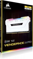 CORSAIR CMW16GX4M2C3600C18W 16GB (2X8GB) DDR4 3600MHz CL18 VENGEANCE RGB PRO SOĞUTUCULU BEYAZ DIMM BELLEK
