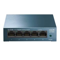 TP-LINK LS105G 5 PORT GIGABIT LITEWAVE MASAÜSTÜ SWITCH (ÇELİK KASA)