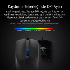 ASUS ROG CHAKRAM CORE RGB KABLOLU 16000 DPI SENSÖR VİDASIZ MANYETİK TUŞLAR VE KAPAK AURA SYNC