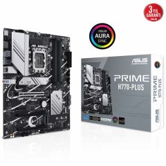 ASUS MB PRIME H770-PLUS Intel H770 LGA1700 DDR5 7200 DP HDMI 3x M2 USB3.2 AURA RGB 2.5Gbit LAN ATX ASUS 5X PROTECTION III Armoury Crate AI Suite 3