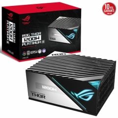 ASUS ROG THOR 1200P2 PLATINUM 1200W MODÜLER GÜÇ KAYNAĞI JAPON KAPASİTÖRLER AURA SYNC VE OLED EKRAN PCIe 5.0 10 YIL GARANTI