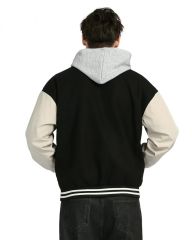 Kapüşonlu Nakışlı ve Baskılı Kolej Montu, Varsity, Bomber Ceket KPL02