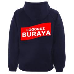 Kapşonlu 3 İplik Kalın Sweatshirt KS18