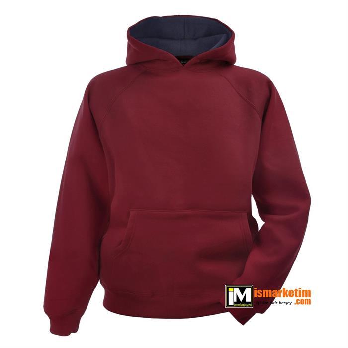 Kapşonlu 3 İplik Kalın Sweatshirt KS16