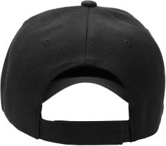 Logo Baskılı 16/12 Gabardin Pamuklu Şapka Siyah