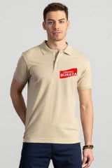 Polo Yaka T-Shirt Bej
