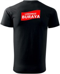 Sıfır Yaka Penye T-Shirt - Siyah