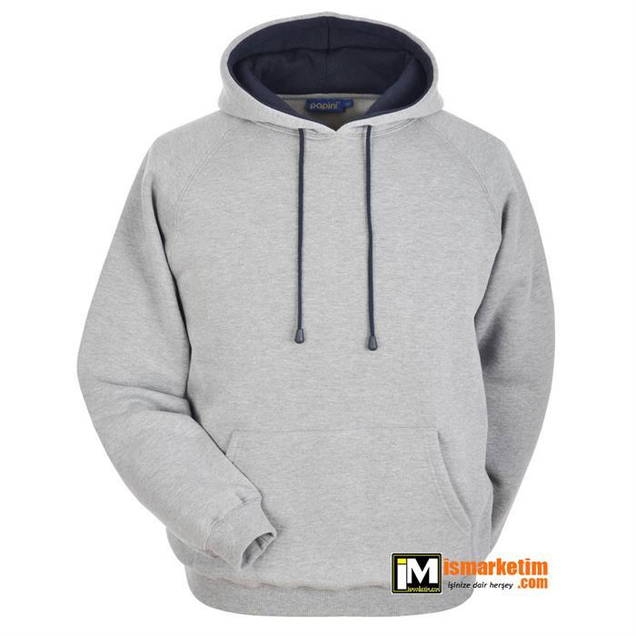 Kapşonlu 3 İplik Kalın Sweatshirt KP13