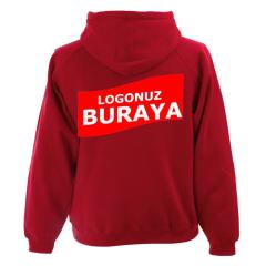 Kapşonlu 3 İplik Kalın Sweatshirt KF02