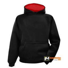 Kapşonlu 3 İplik Kalın Sweatshirt KS12