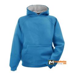 Kapşonlu 3 İplik Kalın Sweatshirt KS10