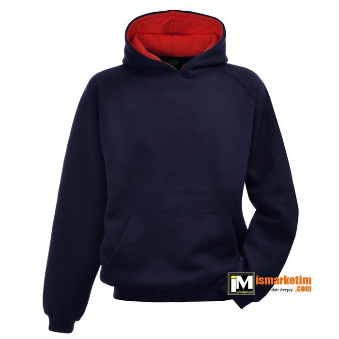 Kapşonlu 3 İplik Kalın Sweatshirt KS04