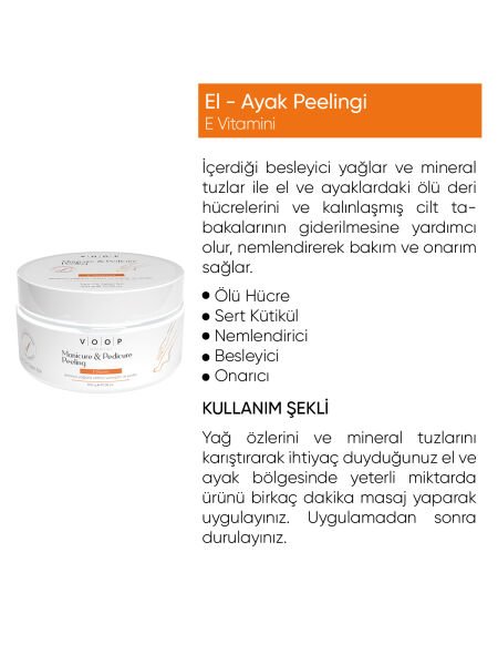 VOOP El Ayak Peelingi (Manicure, Pedicure Peeling) 300 gr