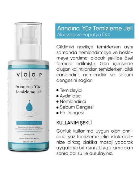 VOOP Arındırıcı Yüz Temizleme Jeli 200 ml