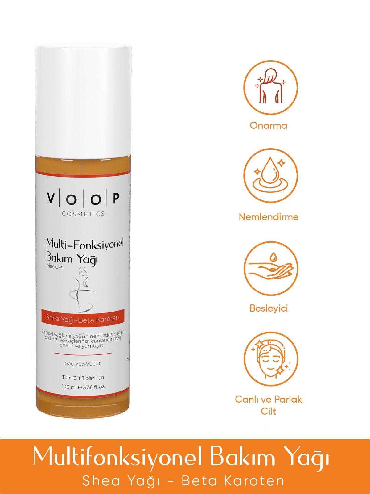 VOOP Multi-Fonksiyonel Bakım Yağı 100 ml