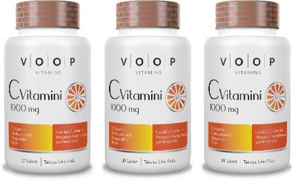 VOOP Vitamin C 1000 mg 30 Tablet 3 Adet