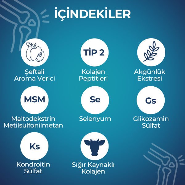 VOOP Glukozamin, Tip II Kollajen Peptitleri, MSM, Kondroitin Sülfat 7 Saşe