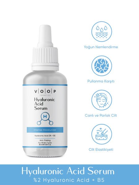 VOOP Hyaluronic Acid, Yoğun Nemlendirici Serum 30 ml