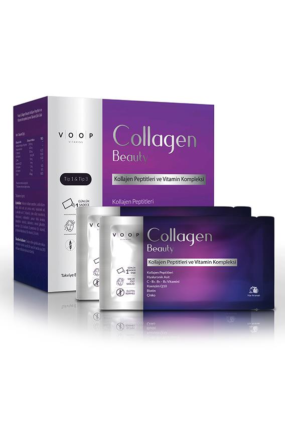 VOOP Collagen Beauty 5500 mg Nar Aromalı 30 Saşe x 40 ml