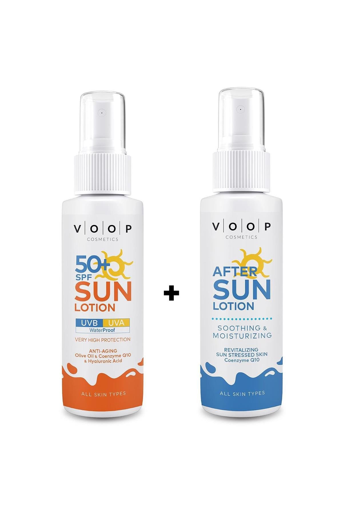 VOOP Güneş Kremi SPF 50+ 150 ml + VOOP Güneş Sonrası Kremi Co Q10 150 ml