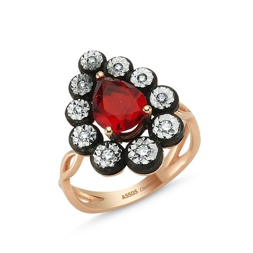0,14 Karat ASSOS Yakut Yüzük