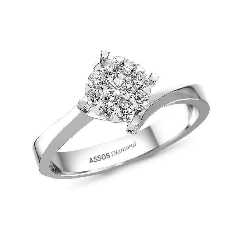 0.12 Karat ASSOS Tek Taş Yüzük