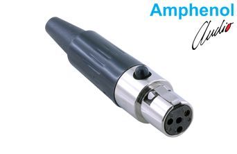 Amphenol AG4F 4 Pin Mini XLR Dişi Konnektör