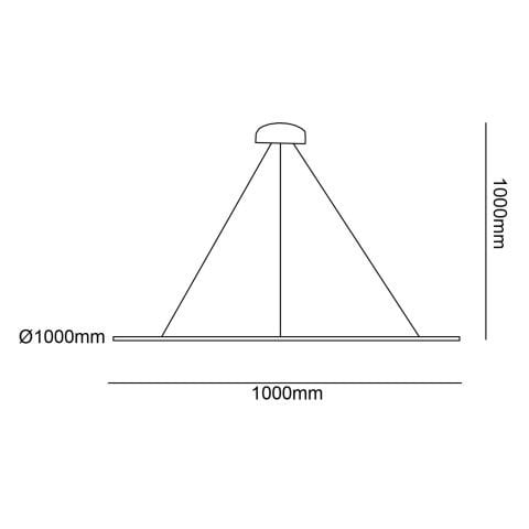 Sarkıt Led Avize Star Pro PLA30036 Led Avize Beyaz RAL9003 - 4000K - Ilık Beyaz