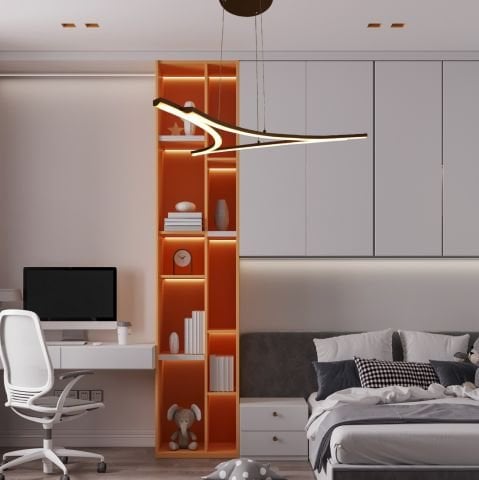 Sarkıt Led Avize Star Pro PLA30036 Led Avize Beyaz RAL9003 - 4000K - Ilık Beyaz