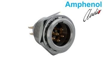 Amphenol AG6MCC 6 Pin Mini XLR Erkek Şase Konnektör