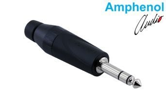 Amphenol JS3PB 6.3mm Stereo Erkek Jumbo Jack - Siyah