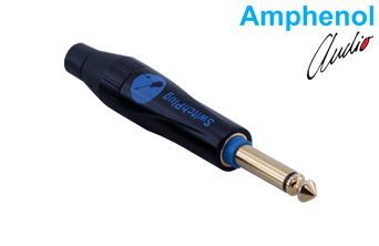 Amphenol TM1PB-AU 6.3MM Mono Switch Plug Connector- Black