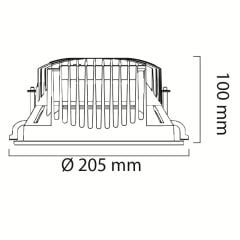 Goya Gy 3024 57 Watt COB Ledli Mağaza Armatür
