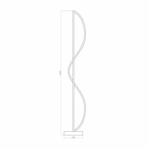 TRA20025 Led Lambader SINUS 170 cm