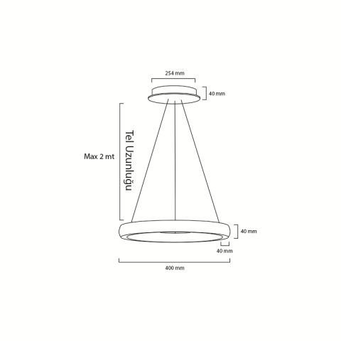 Goya Gy 8261-40 80 Watt Sarkıt Linear Armatür